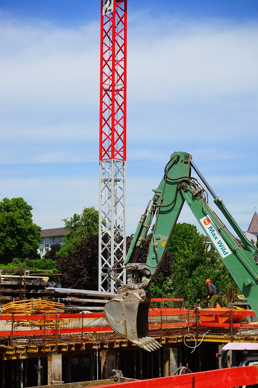 construction site, excavator, construction crane-474806.jpg